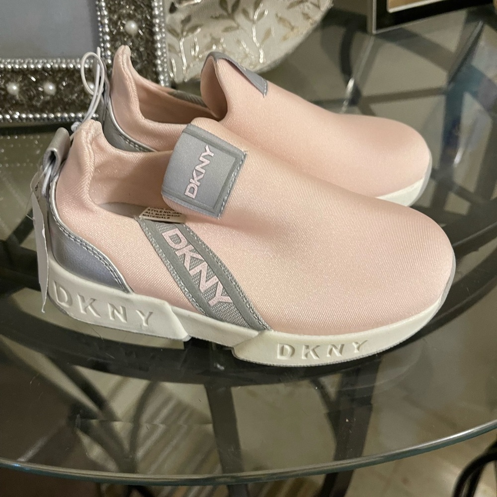Toddler Sneakers,Blush,Sliver DKNY NWT